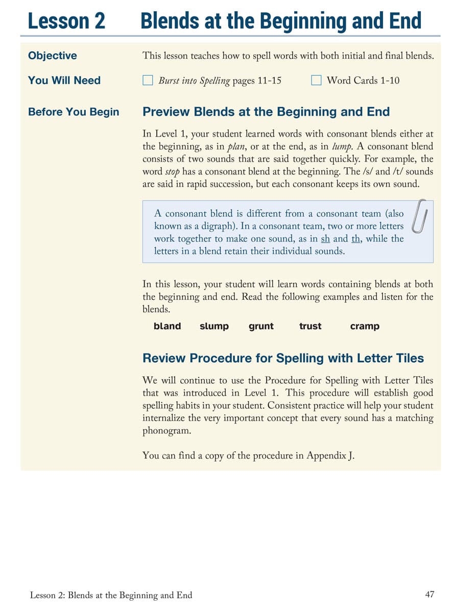 ALL ABOUT SPELLING LEVEL 2 MATERIALS