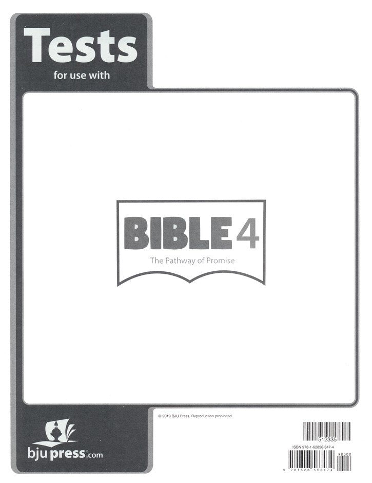 BJU Pathway to Promise Assessments- first edition