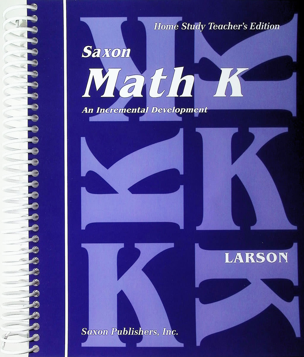 Saxon Math K Home Study Teacher Edition
