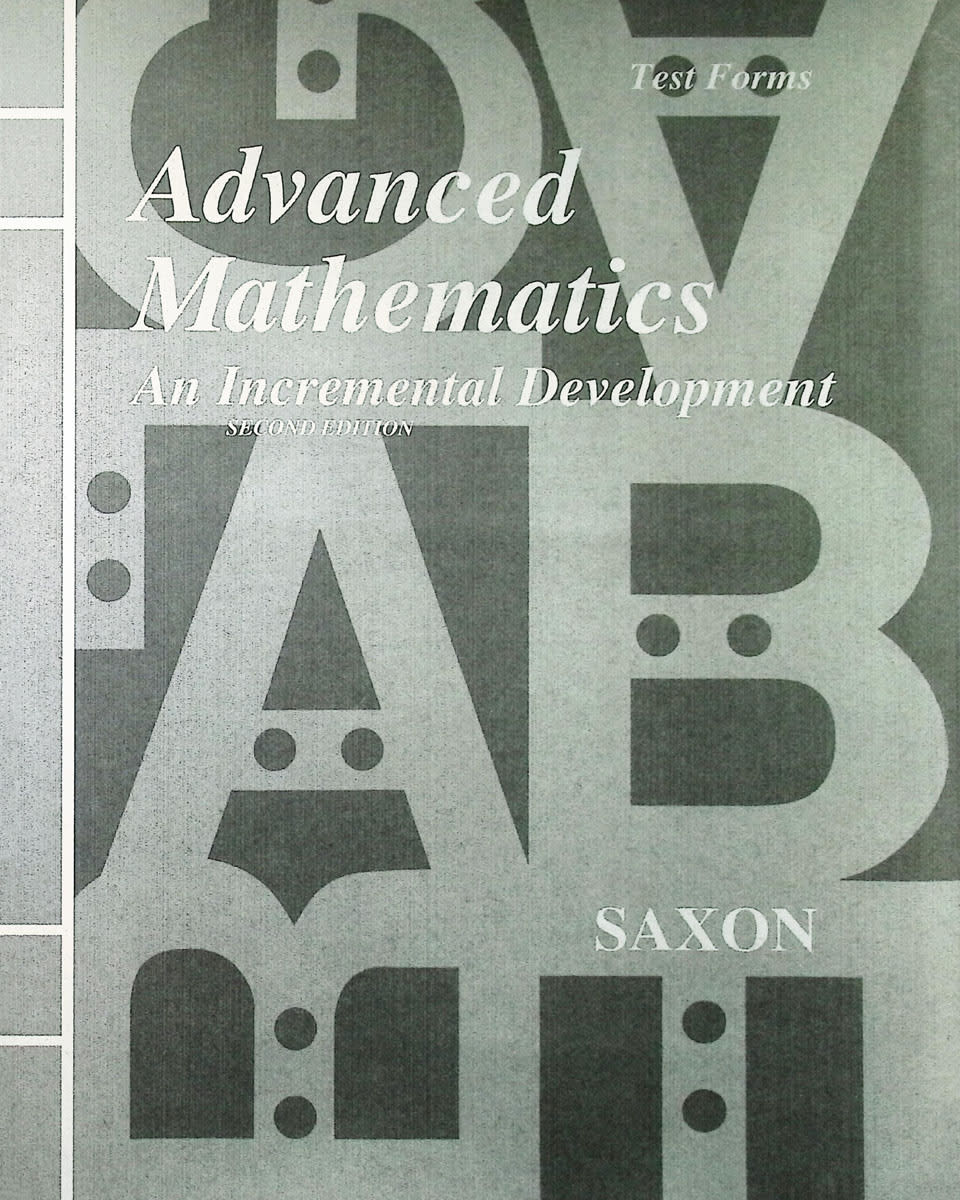 SAXON ADVANCED MATH TEST ONLY 2ED